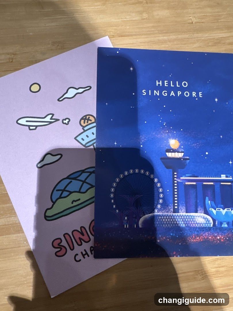Singapore-themed printed materials