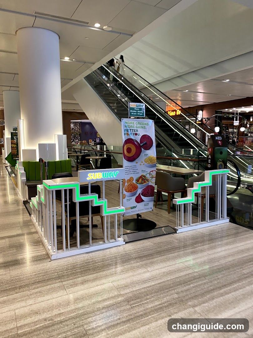 Subway Kiosk in Mall