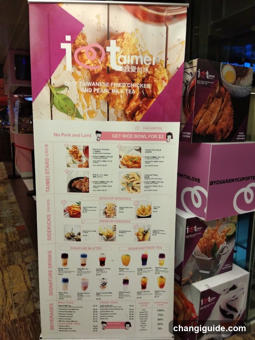 Taipei Stars Menu Board