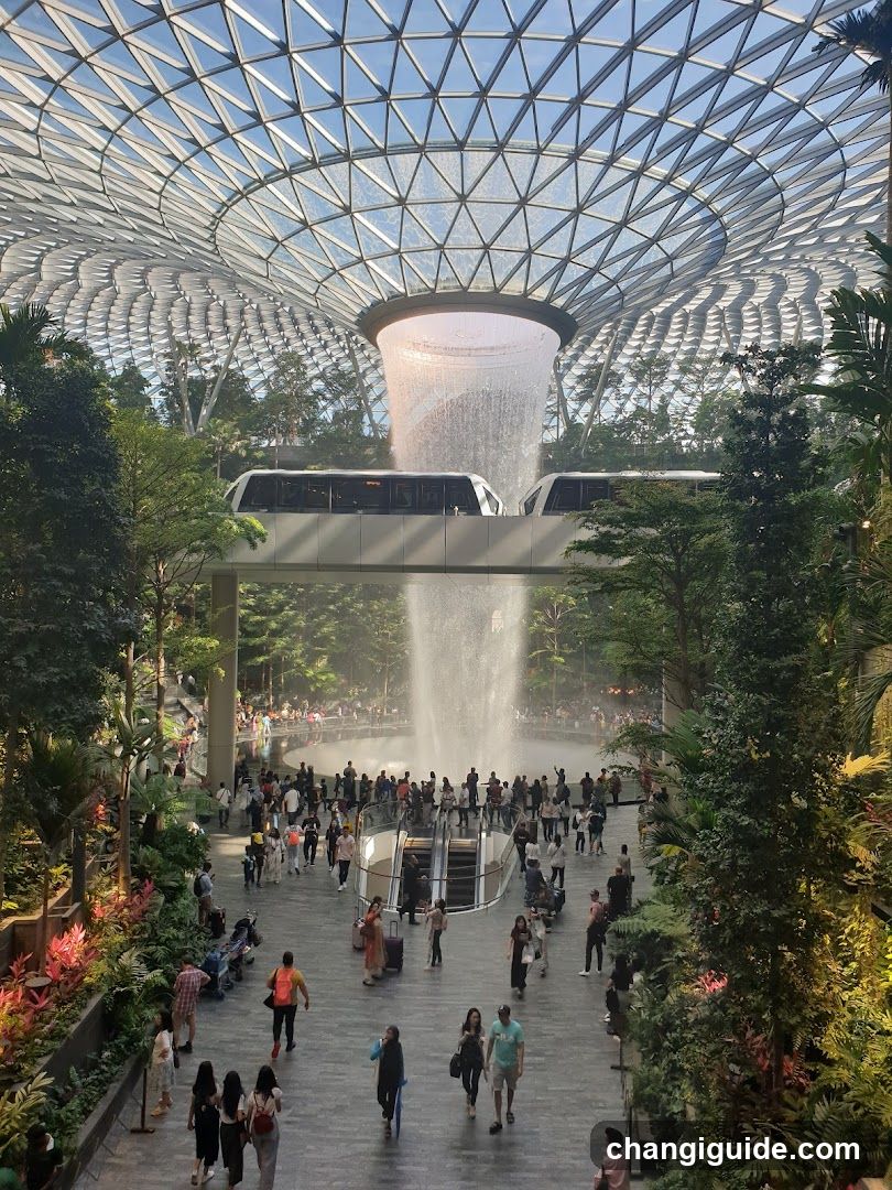 The Cloud Forest at Jewel Changi Airport