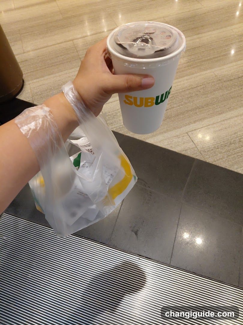 Subway Drink and Bag