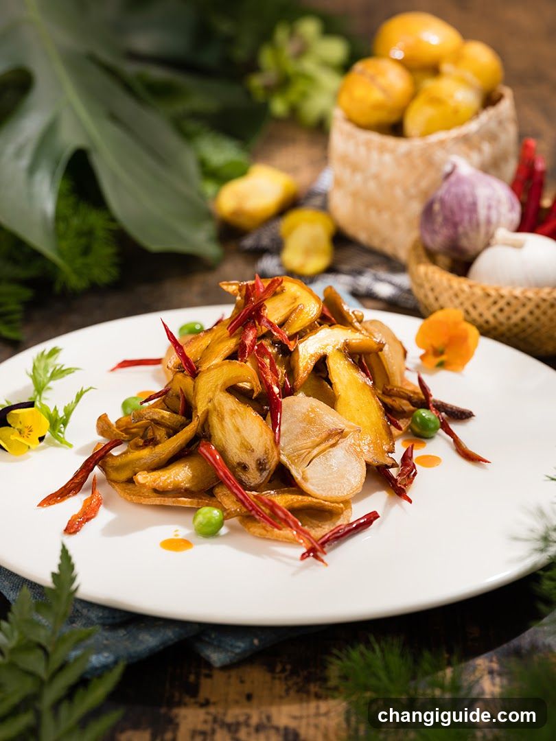 Stir-fried Chicken with Dried Chilies and Peas