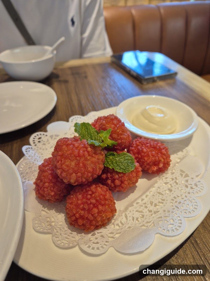 Red Rice Balls with Mint
