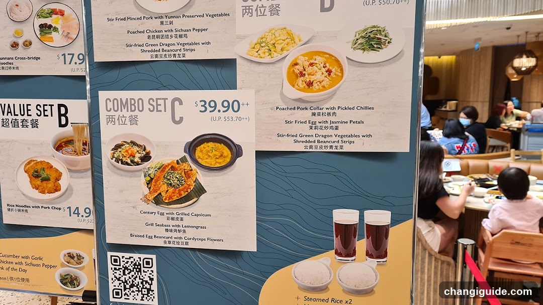 Restaurant Interior with Menu Board