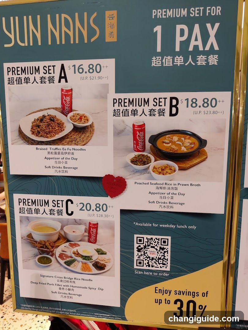 Yun Nans Premium Set Menu