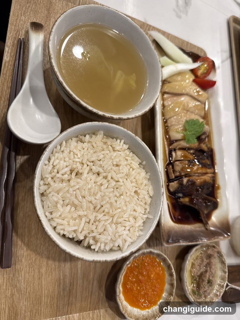 Meal with Rice and Soup