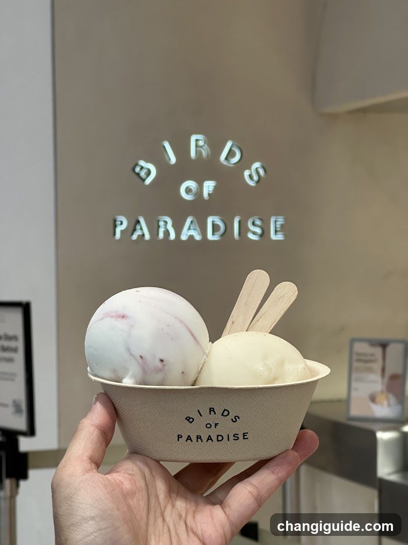 Birds of Paradise Ice Cream Bowl