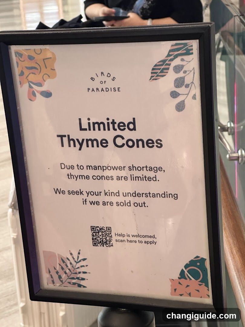 Limited Thyme Cones Sign