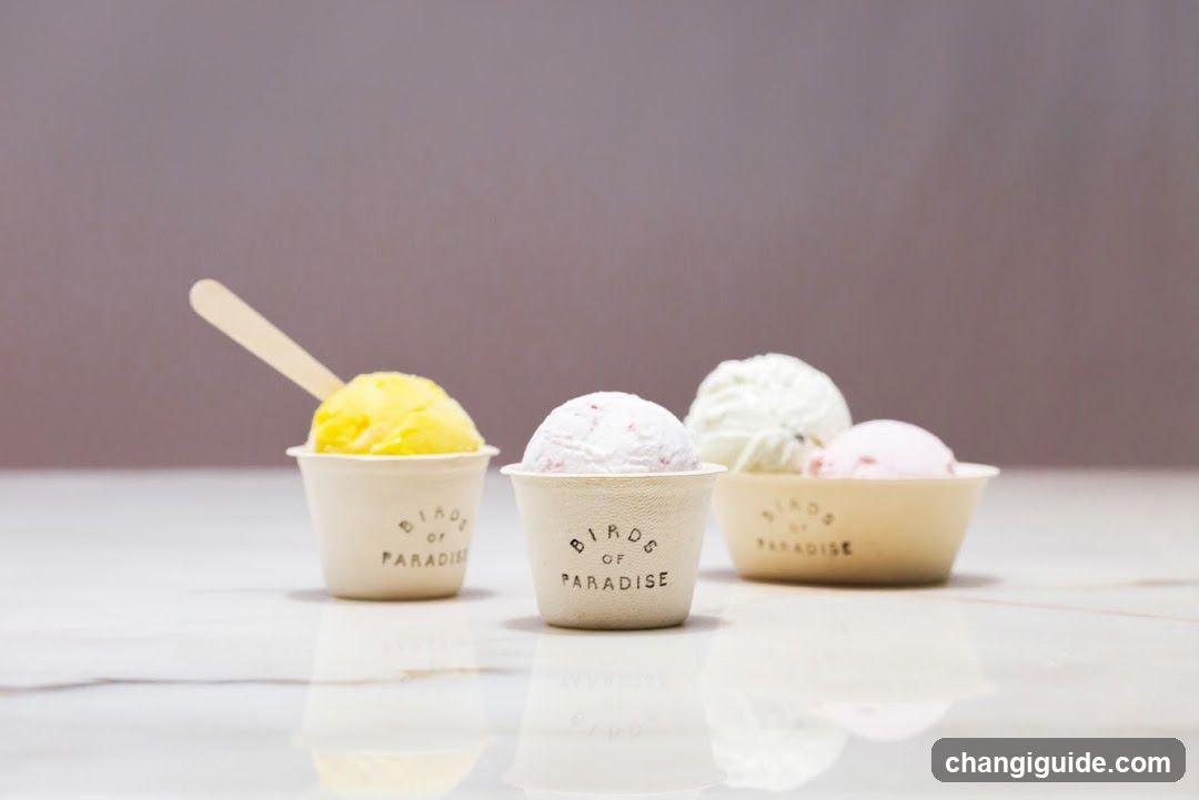 Bird of Paradise Ice Cream Cups