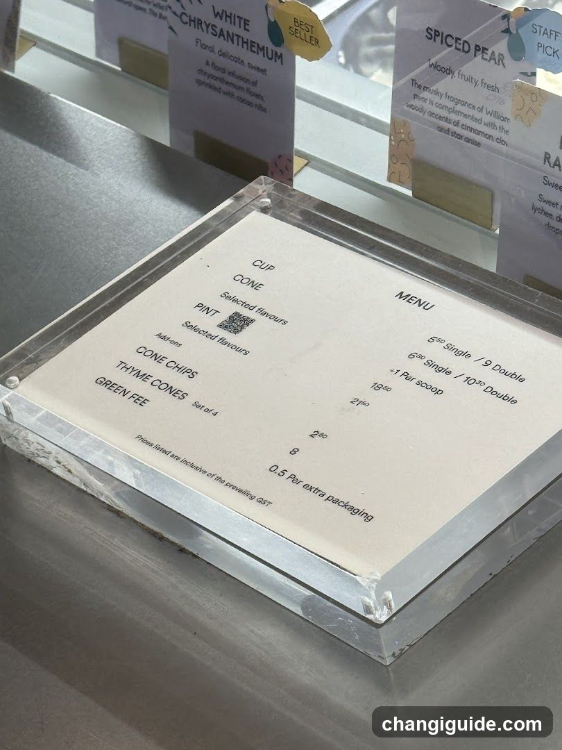 Coffee Menu Display