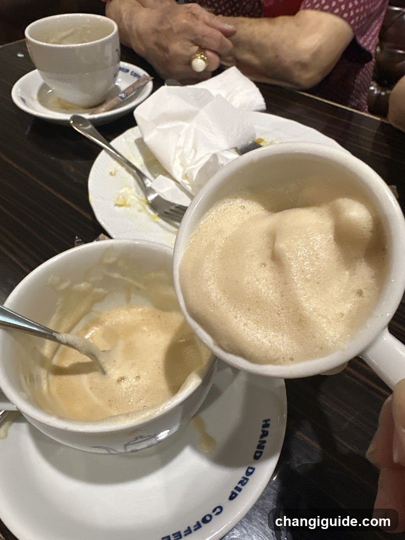 Coffee cups on a table