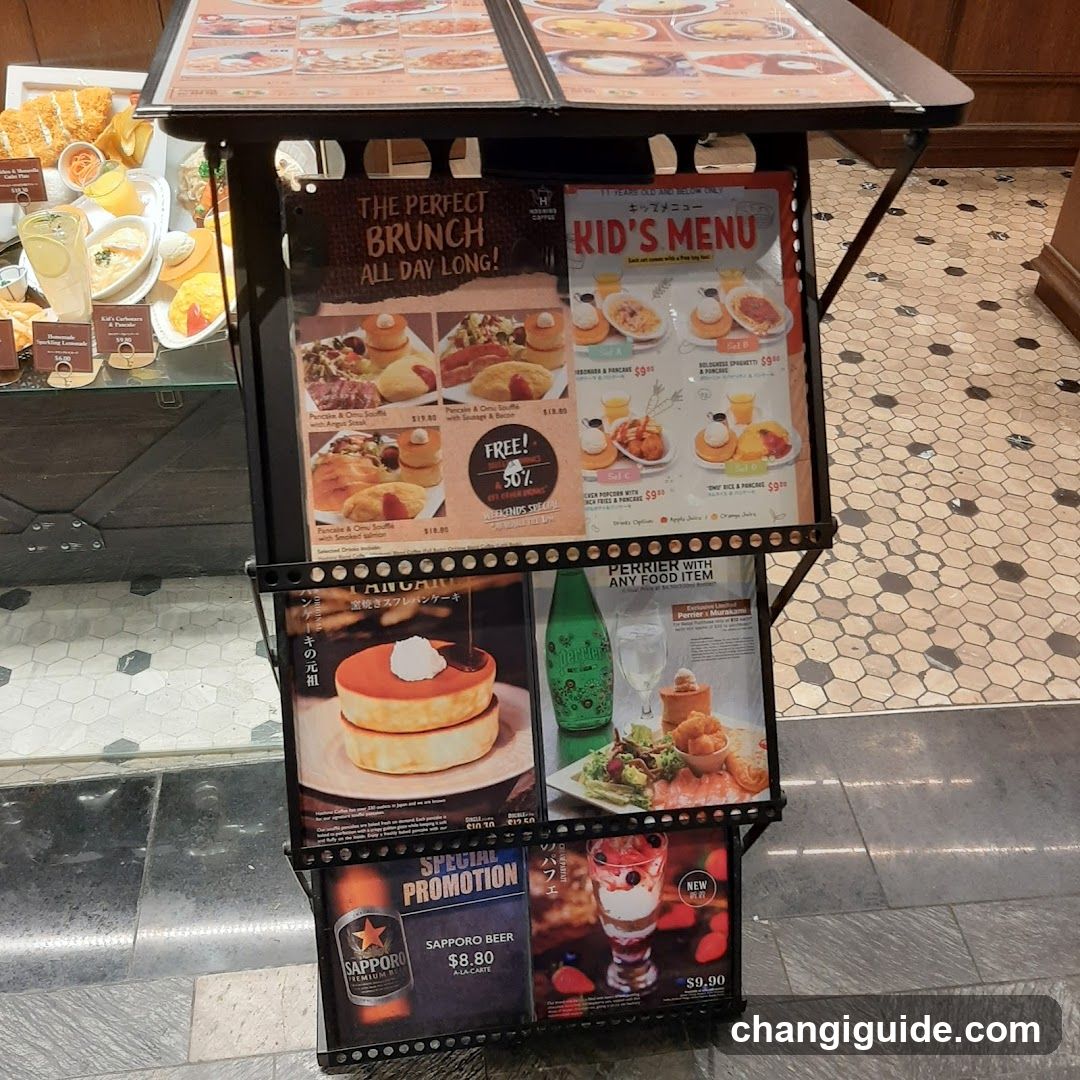 Brunch Menu Display Stand