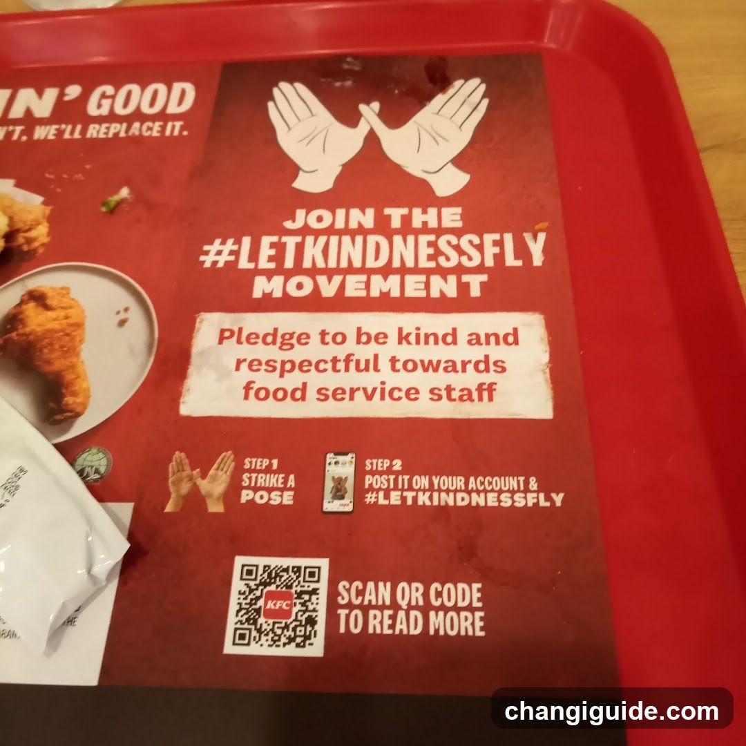 KFC Tray Tabletop Ad