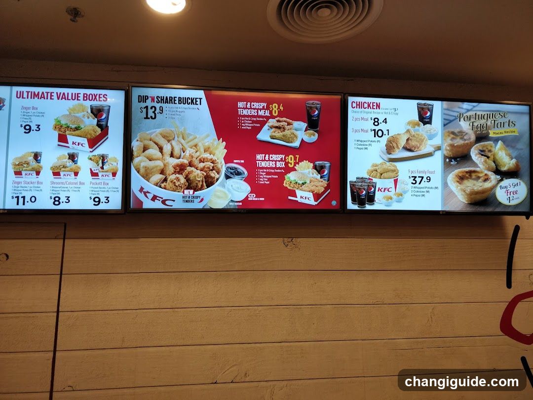 KFC Menu Board Display
