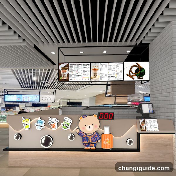Beverage Shop Counter Display