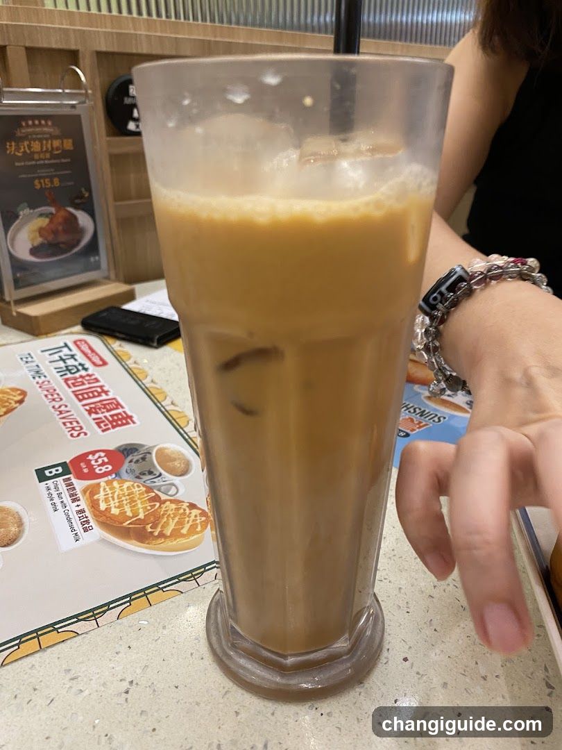 Iced Coffee in Restaurant