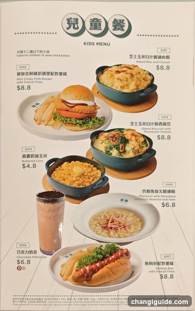 Kids Menu