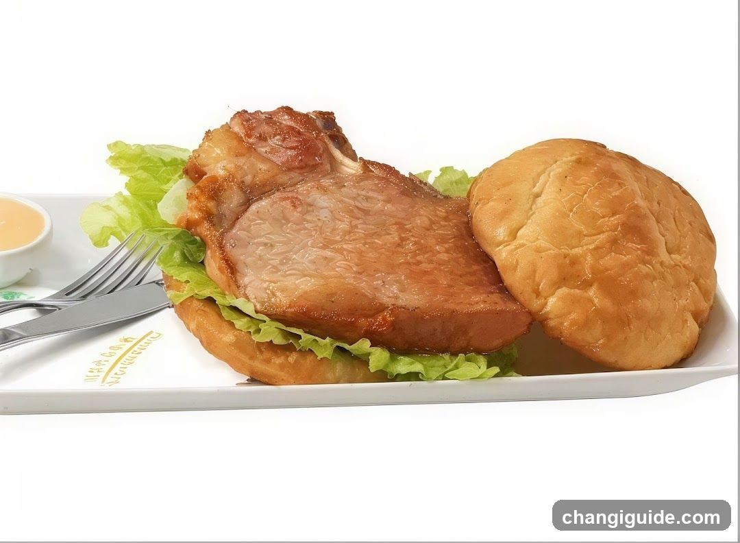 Pork Burger with Sauce