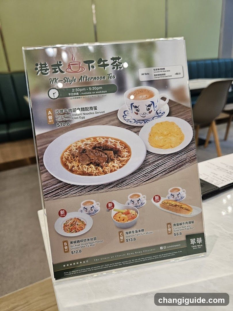 HK-Style Afternoon Tea Menu Standee