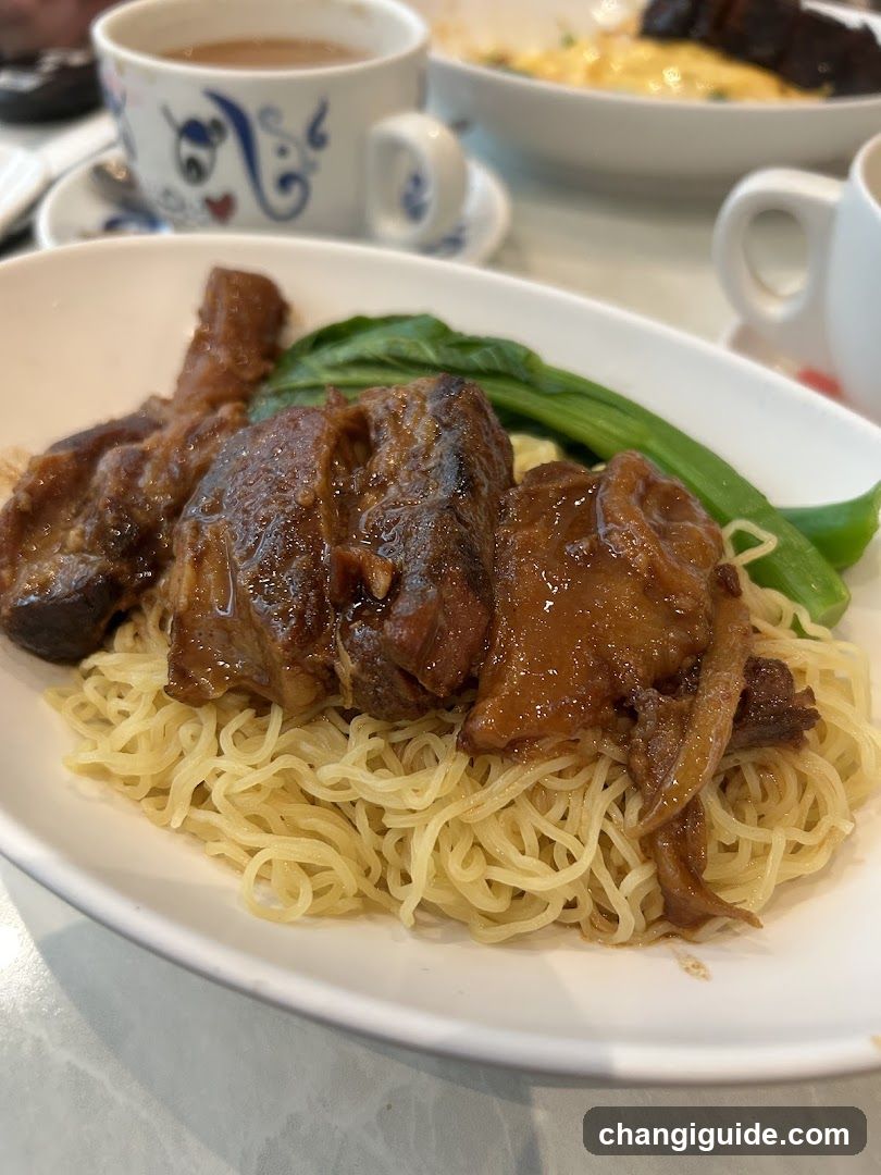 Braised Pork Noodles with Tea