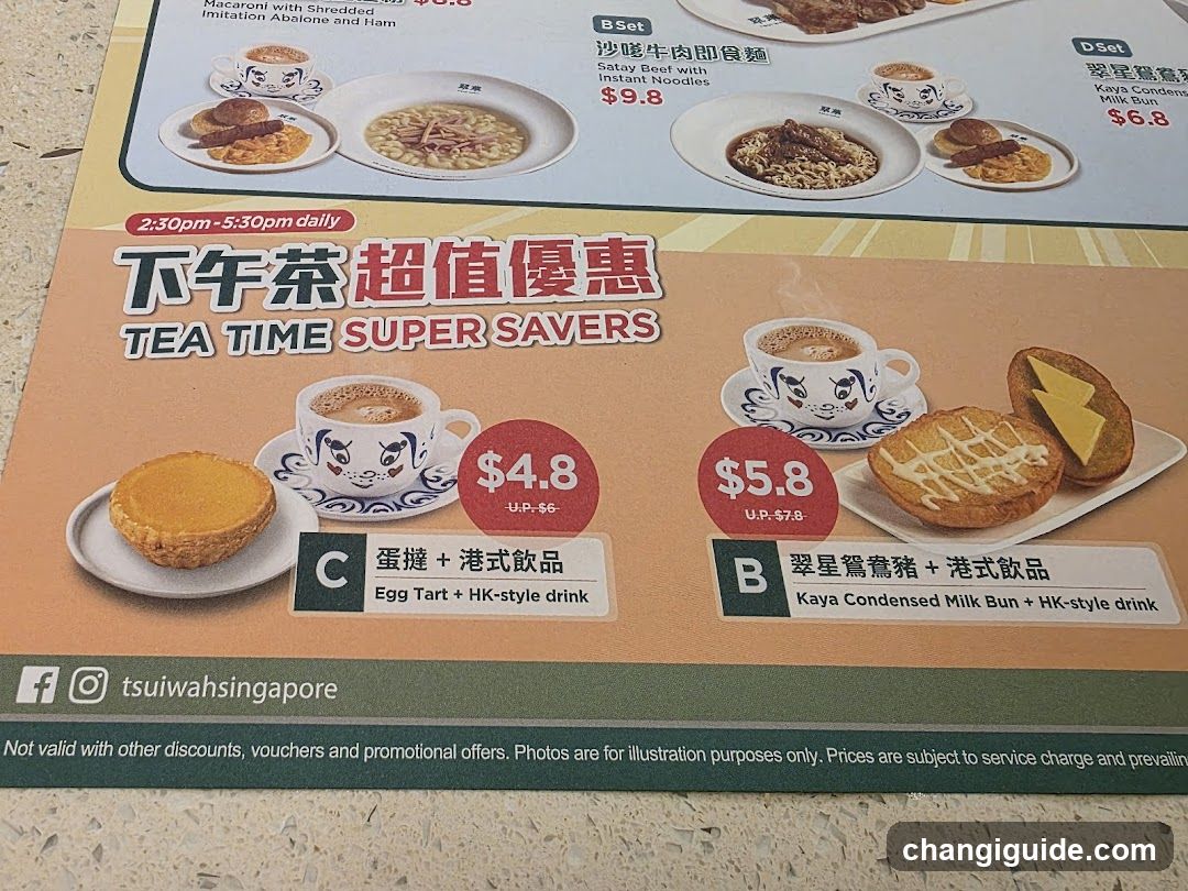 Tea Time Super Savers Menu