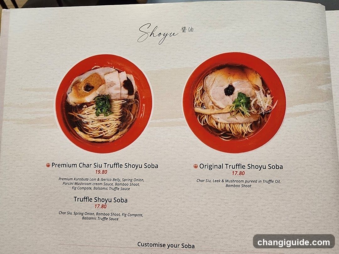 Shoyu Menu Page