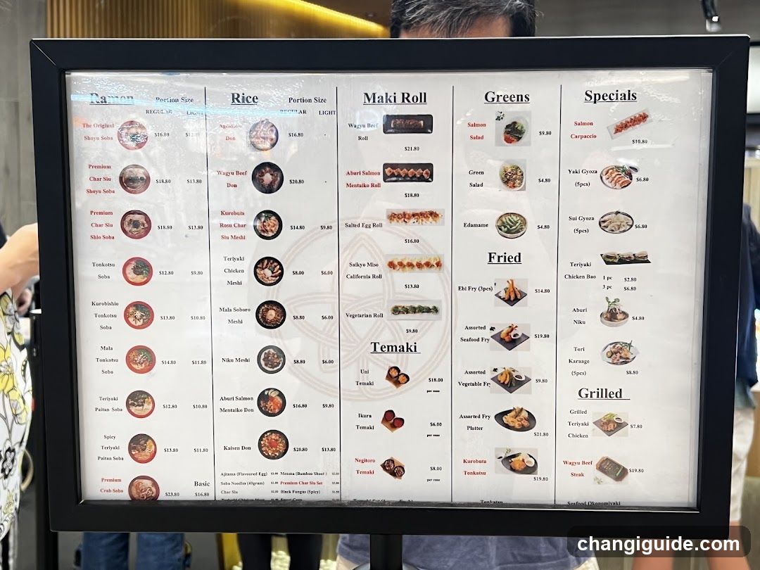 Ramen & Sushi Menu Board