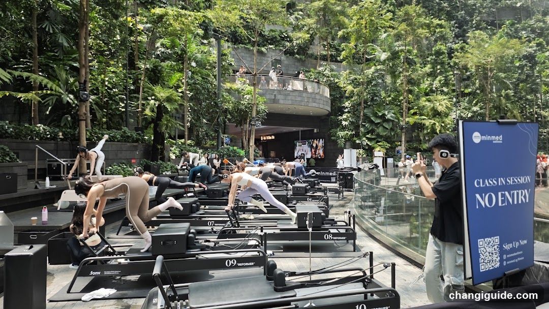 Outdoor Pilates Class at Minmed