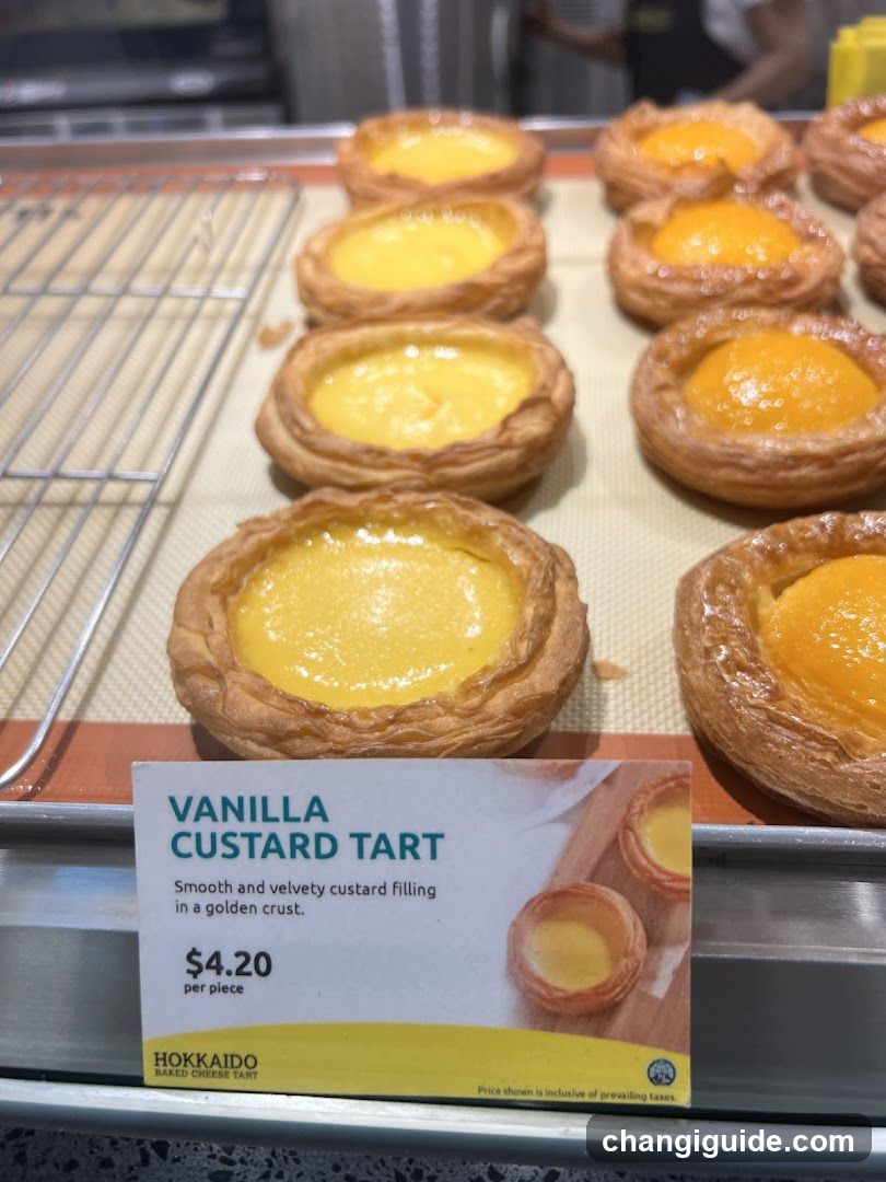 Vanilla Custard Tarts Display