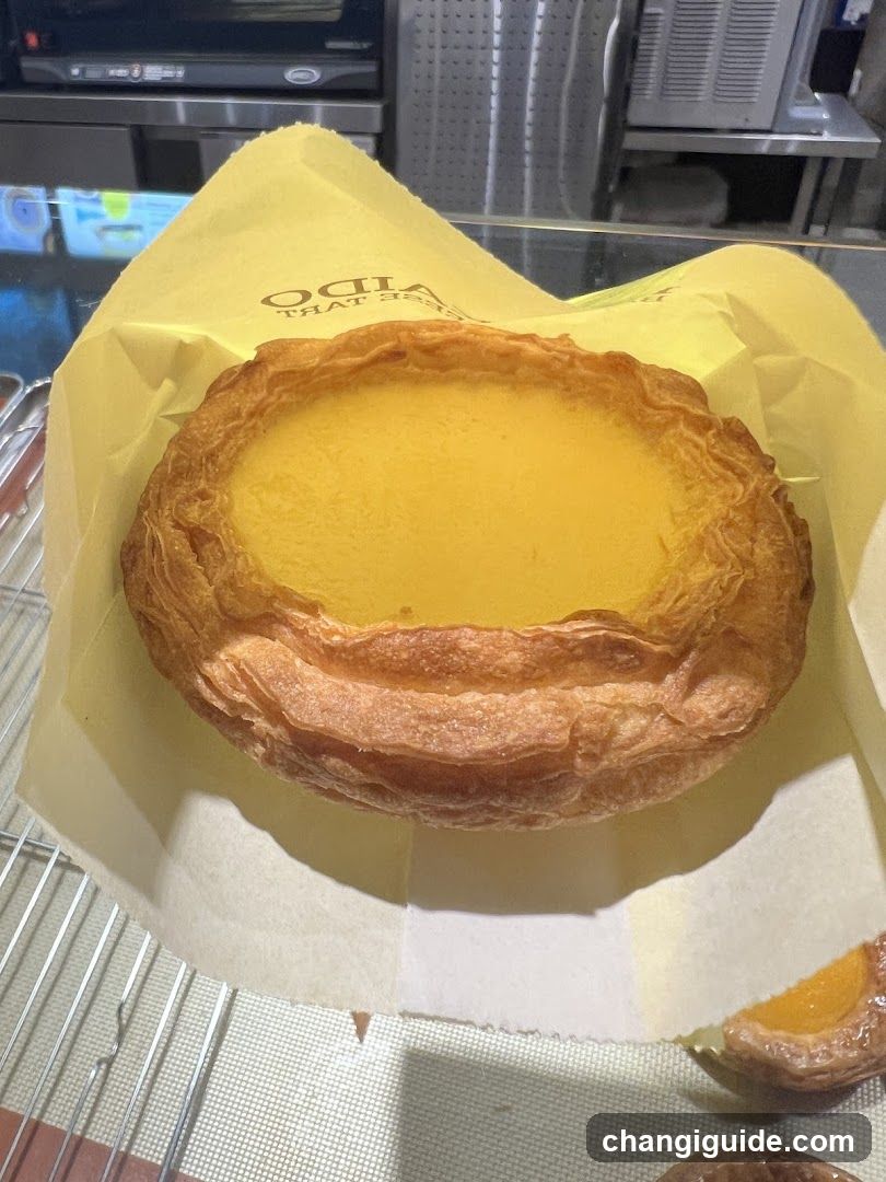 Egg Tart in Display Case