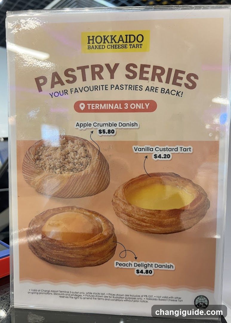 Hokkaido Baked Cheese Tart - Pastry Series Menu