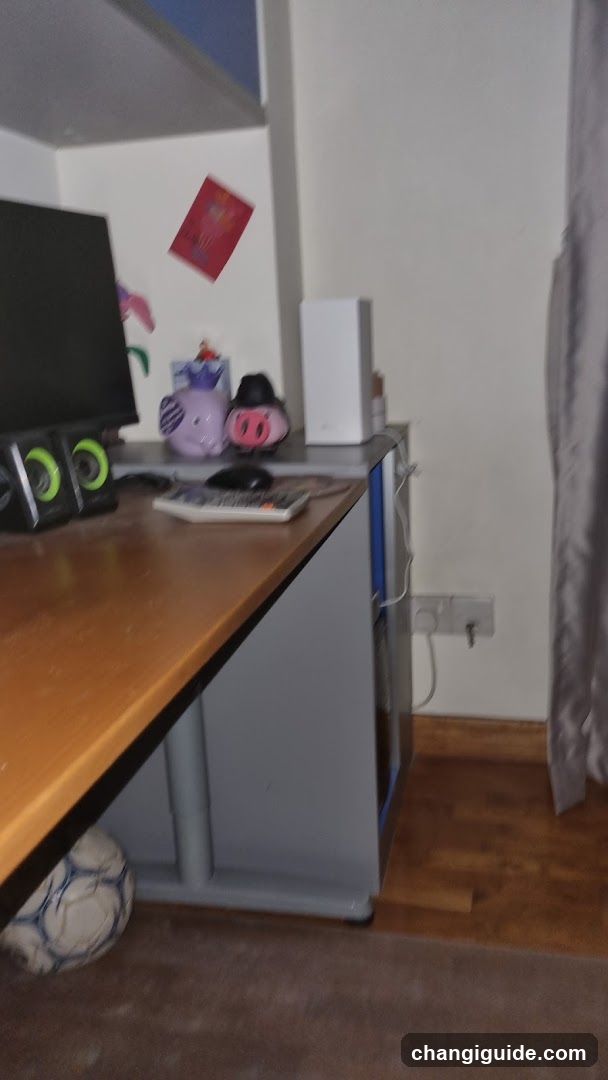 Desk Setup with Decorative Items