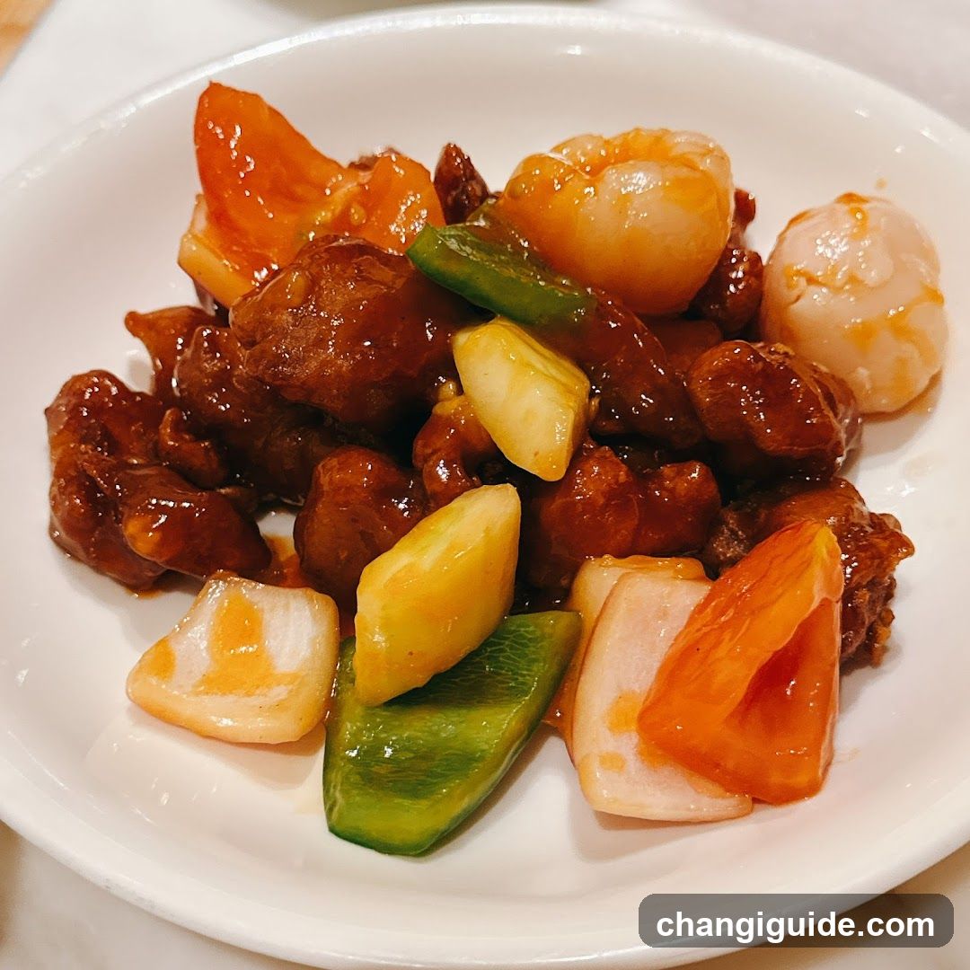 Cantonese-style Sweet and Sour Chicken with Vegetables