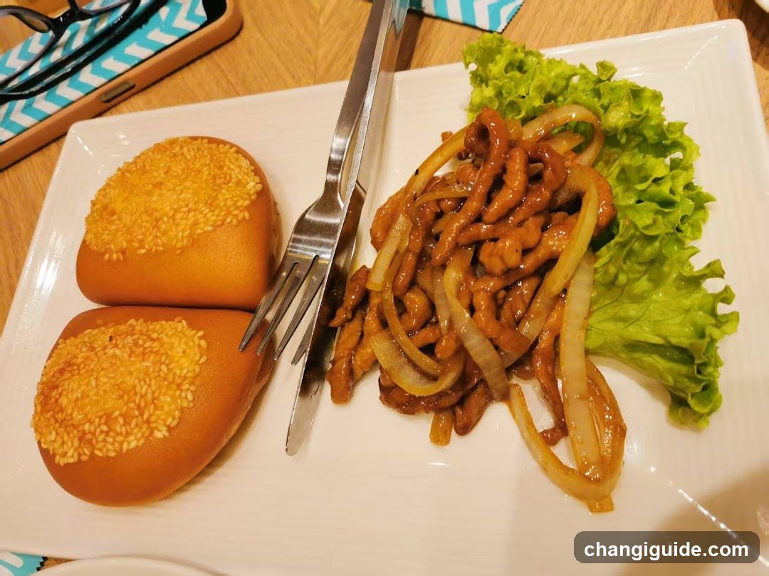 Stir-fry with buns