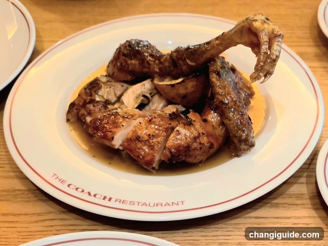 Roasted Chicken at The Coach Restaurant