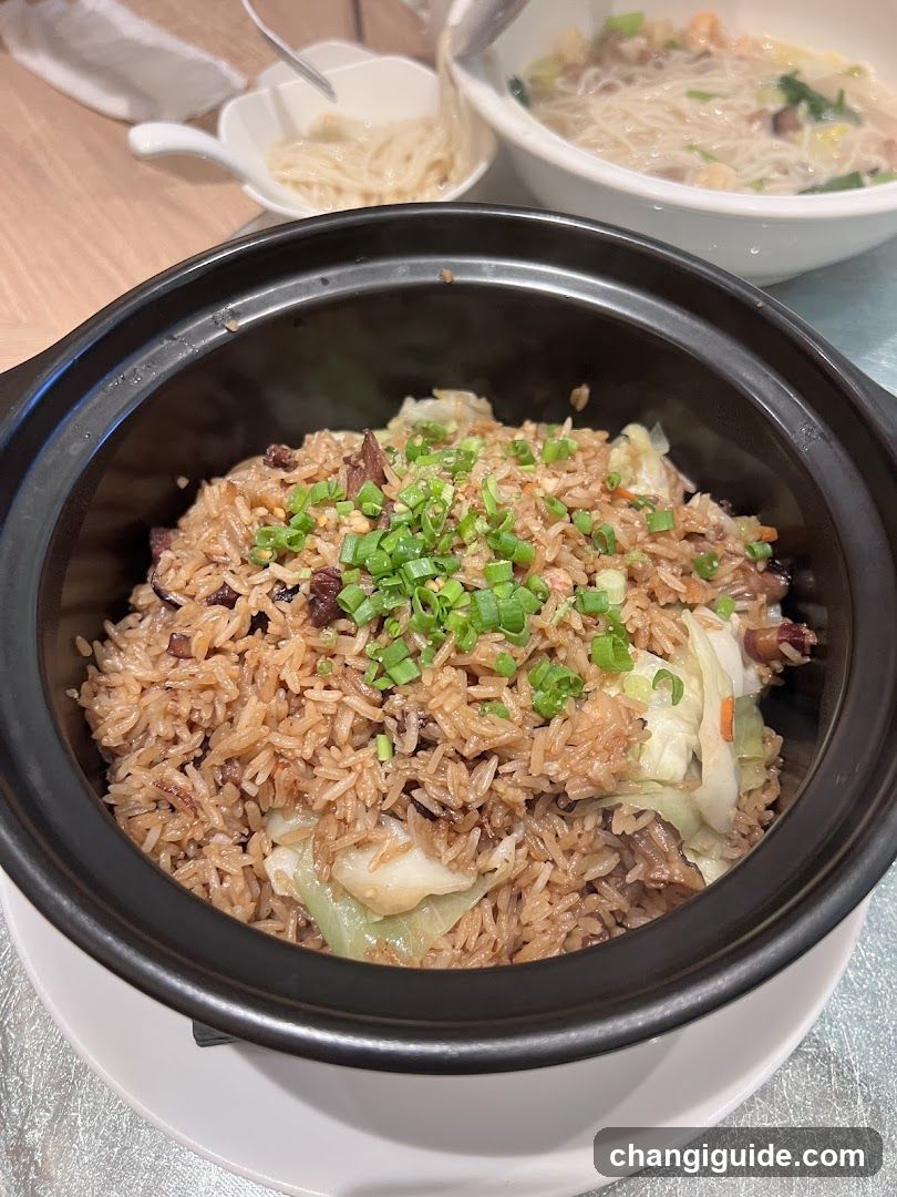 Sautéed Rice with Cabbage and Green Onions