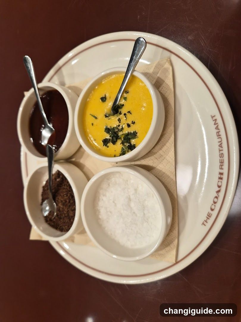 Soup and Condiments Platter