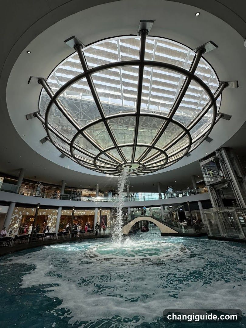 Indoor Water Feature with Skylight