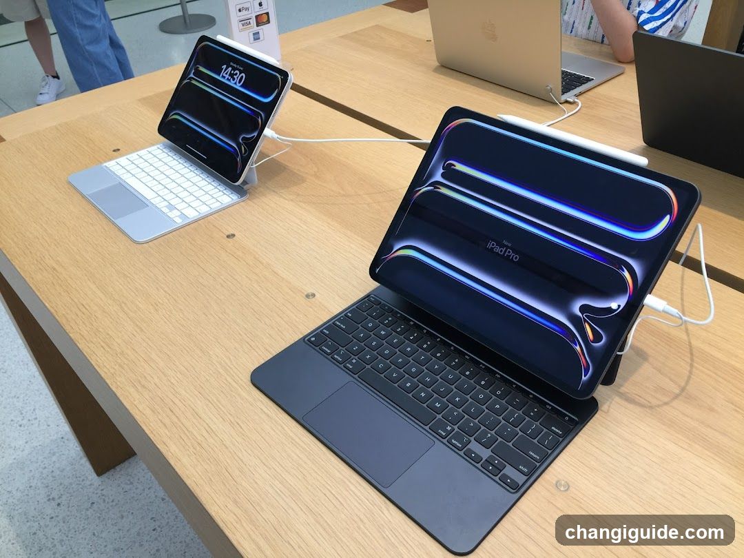 iPad Pro Display on Store Table