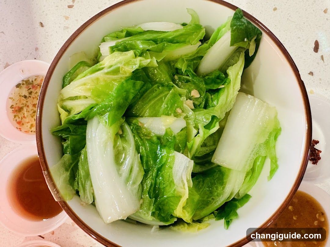 Bok Choy with Sauce Dipping Options