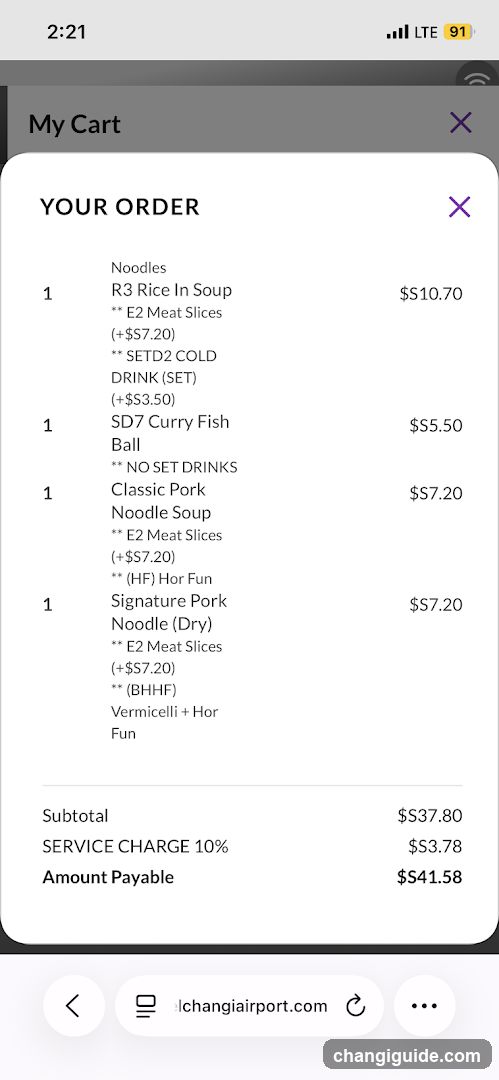 My Cart - Order Summary