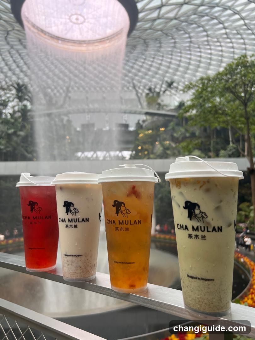 Cha Mulan Drinks Display