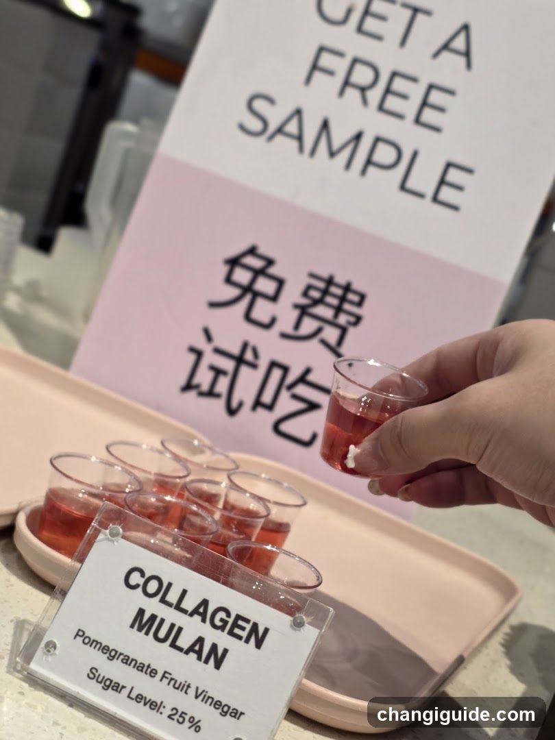 Collagen Mulan Sample Tasting