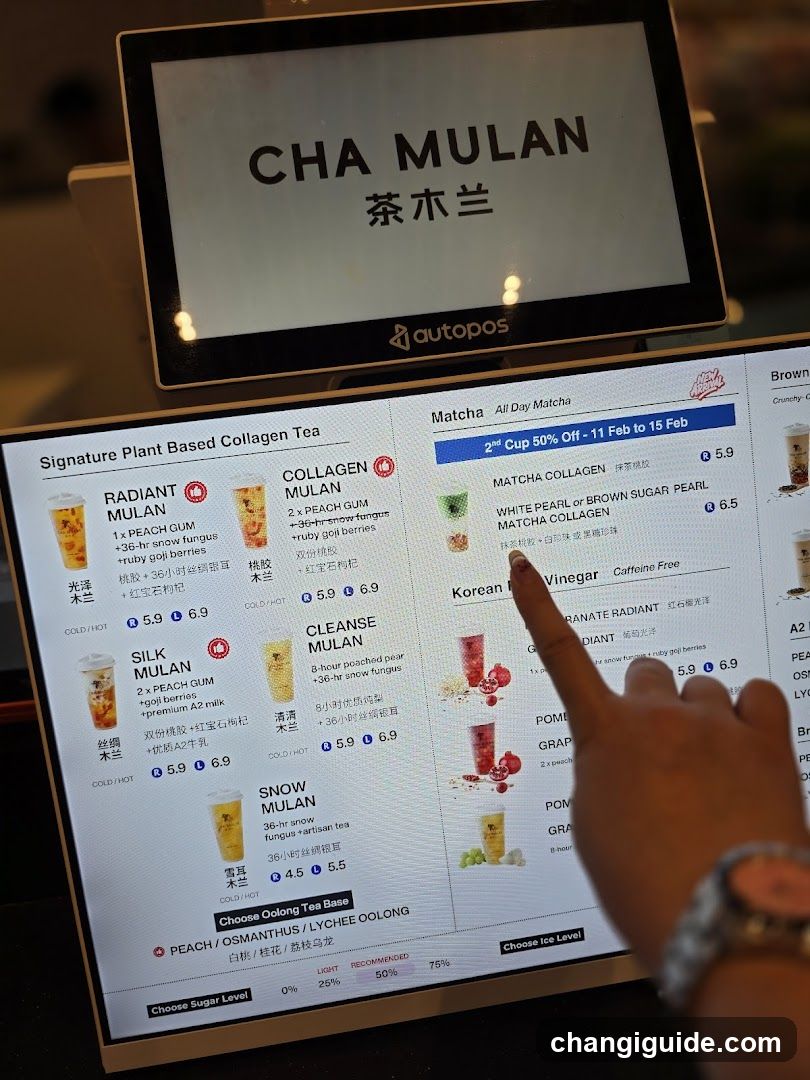Cha Mulan Menu Board