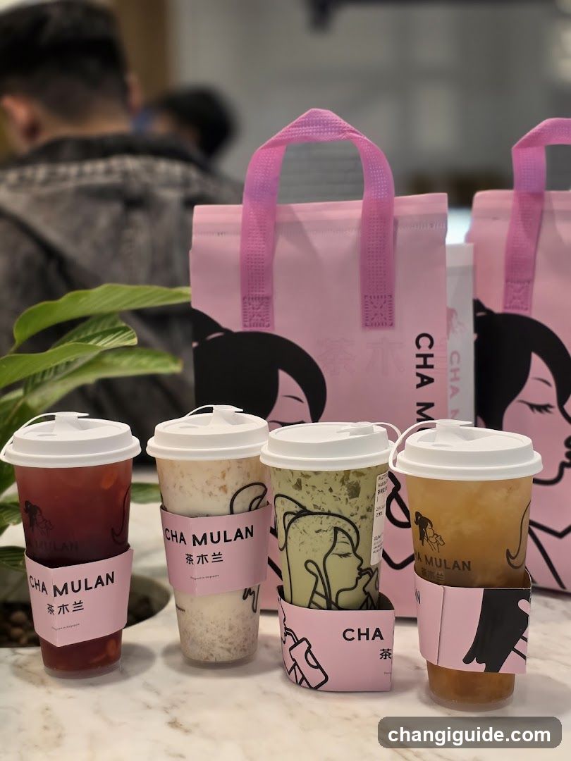 Cha Mulan Drinks Display