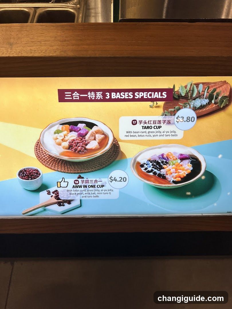 3 Bases Specials Menu Display