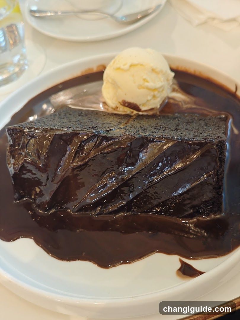 Chocolate Cake with Ice Cream