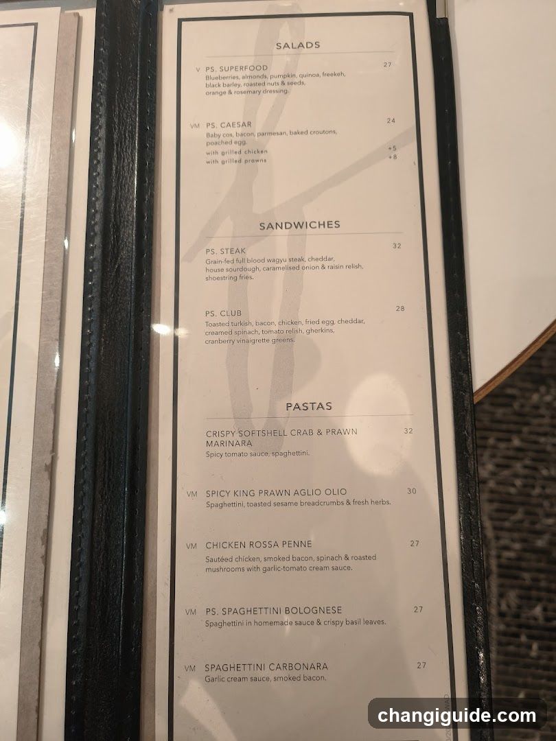 Restaurant Menu Page
