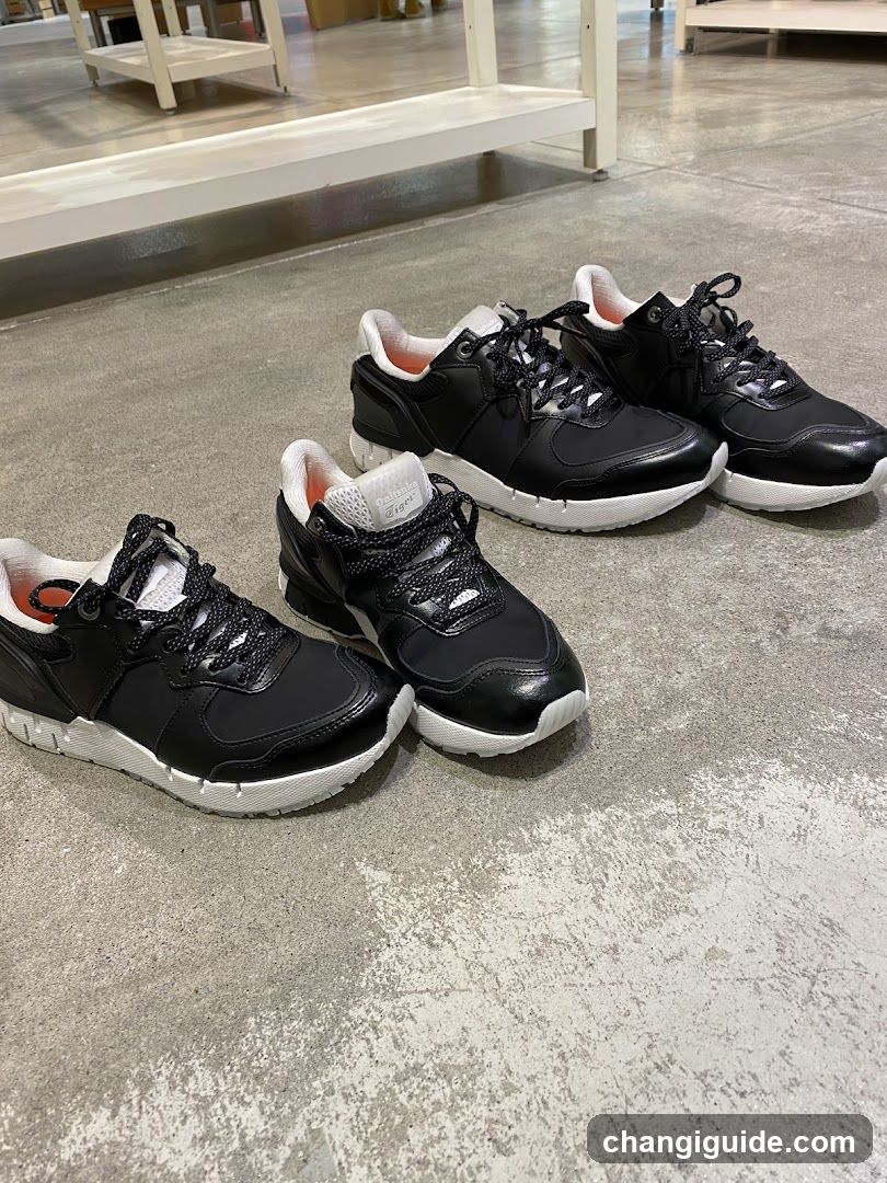Black Sneakers Display