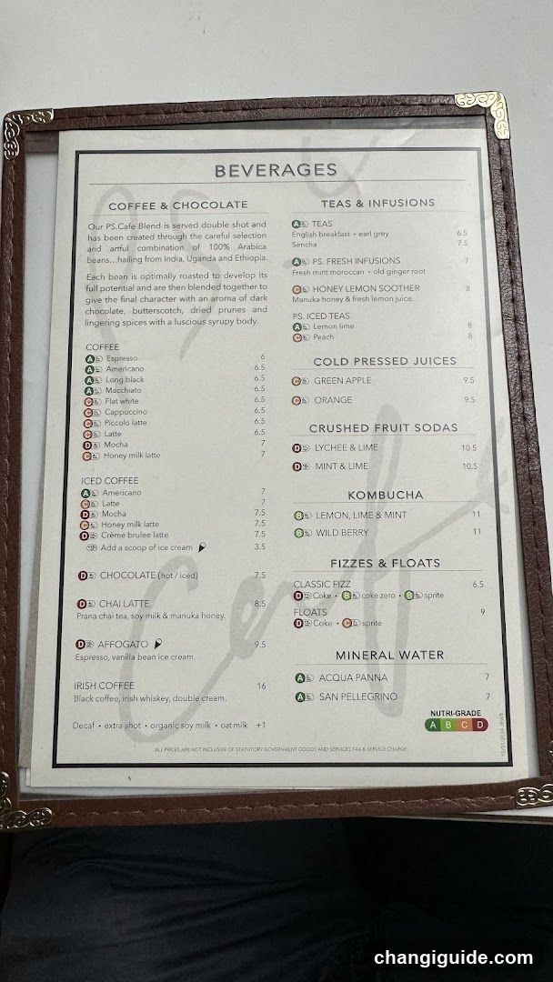 Beverages Menu Board